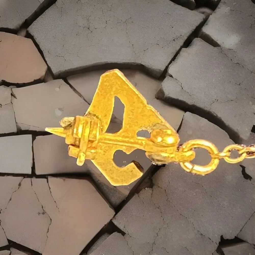 1937 TIE TACK Yonkers Sacred Heart High School SHS Graduation Gold Chain 2 3/8" - Picture 6 of 7